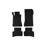 Mochete din covor cu două straturi, potrivite pentru Mercedes C class W203 sedan, estate 2000-2002, set de 4 piese, negre Performance AutoTuning