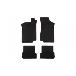 Mochete de podea din carpetă cu două straturi, potrivite pentru Volkswagen Golf II, Jetta 1983-1991, din țesătură Rex, set de 4 bucăți, negru Performance AutoTuning