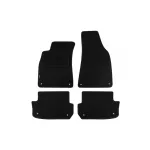 Tălpi de covor cu două straturi, potrivite pentru Audi A4 cabriolet 2002-2006, din țesătură Rex, set de 4 piese, negru Performance AutoTuning