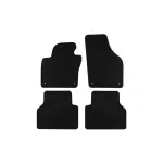 Mochete din covor cu două straturi, potrivite pentru VW Tiguan 2007-2016 de la Petex, țesătură Rex, set de 4 bucăți, negru Performance AutoTuning