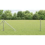 Gard cu Stâlp Argintiu 0,6 x 50 m Oțel GartenMobel Dekor