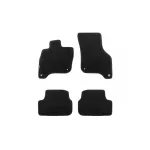 Tălpi de podea textile cu trei straturi, potrivite pentru Volkswagen E-Golf după 2014, set de 4 bucăți, negre Performance AutoTuning