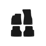 Mochete textile cu trei straturi, potrivite pentru Audi A6 sedan, break, A7 după 2018, set de 4 bucăți, negru Performance AutoTuning