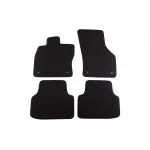 Mochete textile cu trei straturi, potrivite pentru Skoda Octavia sedan, combi 2013-2020, set de 4 bucăți, negru Performance AutoTuning