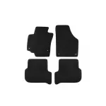 Mochete textile cu trei straturi, potrivite pentru Skoda Yeti 2009-2017, set de 4 bucăți, negre Performance AutoTuning