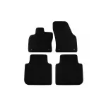 Mochete textile cu trei straturi, potrivite pentru VW Tiguan Allspace după 2017, set de 4 bucăți, negru Performance AutoTuning