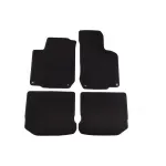 Mochete textile cu trei straturi din material Petex Style, potrivite pentru Volkswagen Golf IV 1998-2003, Beetle 1998-2011, Bora 1998-2005 cu găuri rotunde, set de 4 bucăți, negru Performance AutoTuning