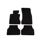 Mochete textile cu trei straturi potrivite pentru BMW Seria 5 E60 sedan, E61 touring 2003-2010, set de 4 bucăți, negru Performance AutoTuning