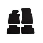Mochete textile cu trei straturi potrivite pentru BMW Seria 6 E63 Coupe 2004-2011, set de 4 bucăți, negru Performance AutoTuning