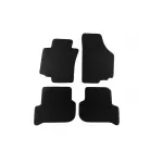 Mochete textile cu trei straturi potrivite pentru Seat Altea, Toledo 2004-2009, set de 4 bucăți, negru Performance AutoTuning