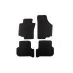 Mochete textile cu trei straturi potrivite pentru Seat Leon 2005-2008, set de 4 bucăți, negru Performance AutoTuning