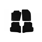 Mochete textile cu trei straturi, potrivite pentru Skoda Fabia hatchback, combi după 2014, set de 4 bucăți, negru Performance AutoTuning