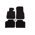 Mochete textile cu trei straturi potrivite pentru BMW Seria 3 F30 sedan, F31 touring 2012-2019, set de 4 bucăți, negru Performance AutoTuning