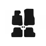 Mochete textile cu trei straturi potrivite pentru BMW Seria 4 F32 Coupe 2013-2020, set de 4 bucăți, negru Performance AutoTuning