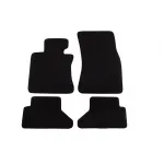 Mochete textile cu trei straturi potrivite pentru BMW Seria 6 E64 Cabriolet 2004-2011, set de 4 bucăți, negru Performance AutoTuning