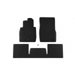 Tălpi de podea textile cu trei straturi, potrivite pentru Mercedes G-Class W463 1990-2018, din 3 piese, negre Performance AutoTuning