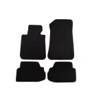 Tălpi textile cu trei straturi potrivite pentru BMW Seria 1 E81, E82 Coupe 2007-2014, 3 uși, set de 4 bucăți, negru Performance AutoTuning