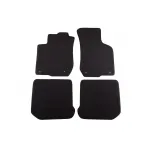 Tapițerie de podea textilă în trei straturi, potrivită pentru Skoda Octavia 1999-2002, set de 4 bucăți, negru Performance AutoTuning