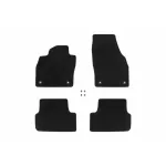 Mochete textile cu trei straturi, potrivite pentru Seat Arona, Ibiza după 2017, set de 4 bucăți, negru Performance AutoTuning