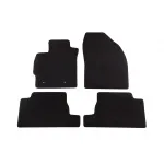 Mochete textile cu trei straturi, potrivite pentru Toyota Auris, Auris hibrid 2010-2012, set de 4 bucăți, negru Performance AutoTuning