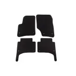 Mochete textile cu trei straturi, potrivite pentru VW Touareg 2002-2010, cu găuri rotunde, set de 4 bucăți, negru Performance AutoTuning