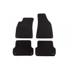 Mochete textile cu trei straturi potrivite pentru Audi A4 sedan, break, Quattro 2000-2008, set de 4 bucăți, negru Performance AutoTuning