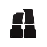 Mochete textile cu trei straturi potrivite pentru Audi A8 2002-2010 bază scurtă, set de 4 bucăți, negru Performance AutoTuning