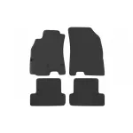 Mochete textile cu trei straturi potrivite pentru Renault Megane III, Megane Coupe 2008-2015, set de 4 bucăți, negru Performance AutoTuning