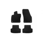 Tălpi de podea textile cu trei straturi, potrivite pentru Skoda Karoq după 2017, set de 4 bucăți, negre Performance AutoTuning