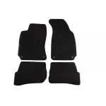 Tălpi de podea textile cu trei straturi din material Petex Style potrivite pentru VW Passat 2001-2005 cu găuri rotunde, set de 4 bucăți, negru Performance AutoTuning