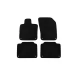 Tălpi textile cu trei straturi, potrivite pentru Volvo S90, V90 după 2016, set de 4 bucăți, negre Performance AutoTuning