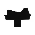 Covor de mochetă Petex potrivit pentru Citroen Jumper, Fiat Ducato, Peugeot Boxer 2006-2014, 2014-2021, după 2021, Opel Movano după 2022, 1 bucată, negru Performance AutoTuning