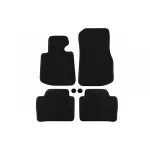 Mochete textile cu trei straturi, potrivite pentru BMW Seria 4 F36 Gran Coupe după 2014, set de 4 bucăți, negru Performance AutoTuning