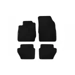 Mochete textile cu trei straturi, potrivite pentru Ford Fiesta 2011-2017, set de 4 bucăți, negre Performance AutoTuning