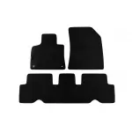 Mochete textile cu trei straturi din material Petex Style potrivite pentru Citroen C4 Grand Picasso după 2013, C4 Spacetourer după 2018, cu 7 locuri, formate din 3 părți, negre Performance AutoTuning