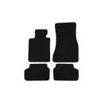 Mochete textile cu trei straturi potrivite pentru BMW Seria 5 G30 sedan, G31 touring după 2017, set de 4 bucăți, negru Performance AutoTuning