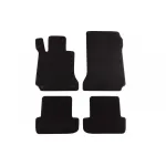 Mochete textile cu trei straturi potrivite pentru Mercedes C-Class W204 Coupe 2011-2015, set de 4 bucăți, negru Performance AutoTuning