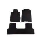 Tapițerii textile cu trei straturi, potrivite pentru Honda CR-V 2012-2018, din material Petex Style, set de 3, negru Performance AutoTuning