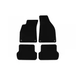 Mochete textile de la Rigum potrivite pentru Audi A4 2001-2008, Seat Exeo 2009-2013, set de 4 bucăți, negru Performance AutoTuning