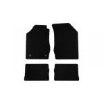 Mochete textile de la Rigum potrivite pentru Renault Clio 2005-2012, set de 4 bucăți, negru Performance AutoTuning