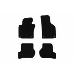 Mochete textile de la Rigum potrivite pentru Seat Leon 2006-2009, set de 4 bucăți, negru Performance AutoTuning