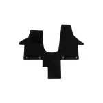 Covor textil de la Rigum potrivit pentru Volkswagen T5 2m Multivan 2003-2015, 1 bucată, negru Performance AutoTuning