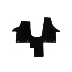 Covor textil de la Rigum potrivit pentru Volkswagen T6 2m Multivan după 2015, 1 bucată, negru Performance AutoTuning