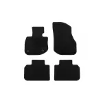 Mochete textile de la Rigum potrivite pentru BMW iX1 după 2022, iX2 după 2024, X1e după 2022, set de 4 bucăți, negru Performance AutoTuning