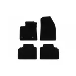 Mochete textile de la Rigum potrivite pentru Ford Tourneo Courier după 2014, cu 5 locuri, set de 4 bucăți, negru Performance AutoTuning