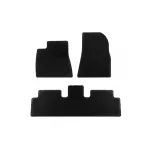 Mochete textile de la Rigum potrivite pentru Tesla Model 3 după 2024, set de 3 piese, negru Performance AutoTuning