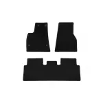 Mochete textile de la Rigum potrivite pentru Tesla Model S după 2017, set de 3 piese, negru Performance AutoTuning