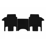 Mochete textile de la Rigum potrivite pentru Volkswagen T7 Multivan după 2022, pentru a doua rangă cu șine deschise, set de 2 bucăți, negru Performance AutoTuning