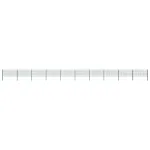 Panou de gard cu stâlpi din fier, verde, 1730x80 cm GartenMobel Dekor