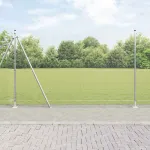 Gard de grădină din oțel galvanizat 10 x 1,4 m, argintiu, exterior